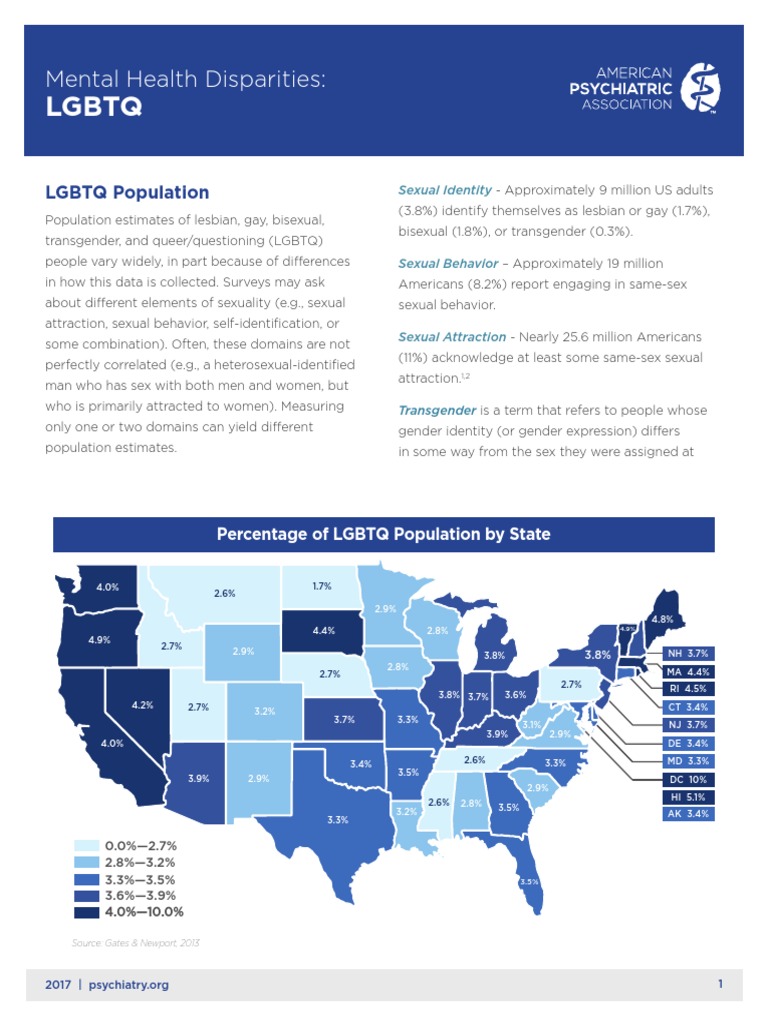 LGBTQ: Mental Health Disparities | PDF | Lgbt | LGBTQIA+ Studies