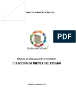 MANUAL DE ORGANIZACIÓN Y FUNCIONES Bienes Del Estado