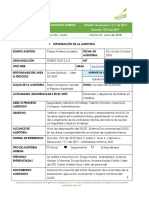 Informe de Auditoria Interna Estibas Geo S.A.