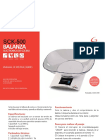 Manual-De-Instrucciones-Balanza-De-Cocina-Sck 500 PDF