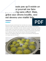 Perdre Du Poids Avec Remede Citron