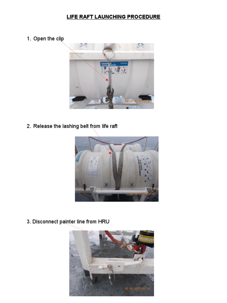 Liferaft Launching Procedure Guide | PDF