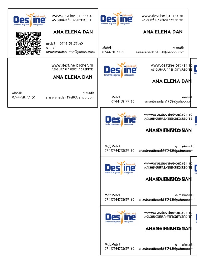 Carte Vizita Asigurari Cu Cod Final PDF