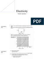Electricity Practice Questions