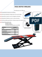 71 Mesa Elevadora para Motos WML600C