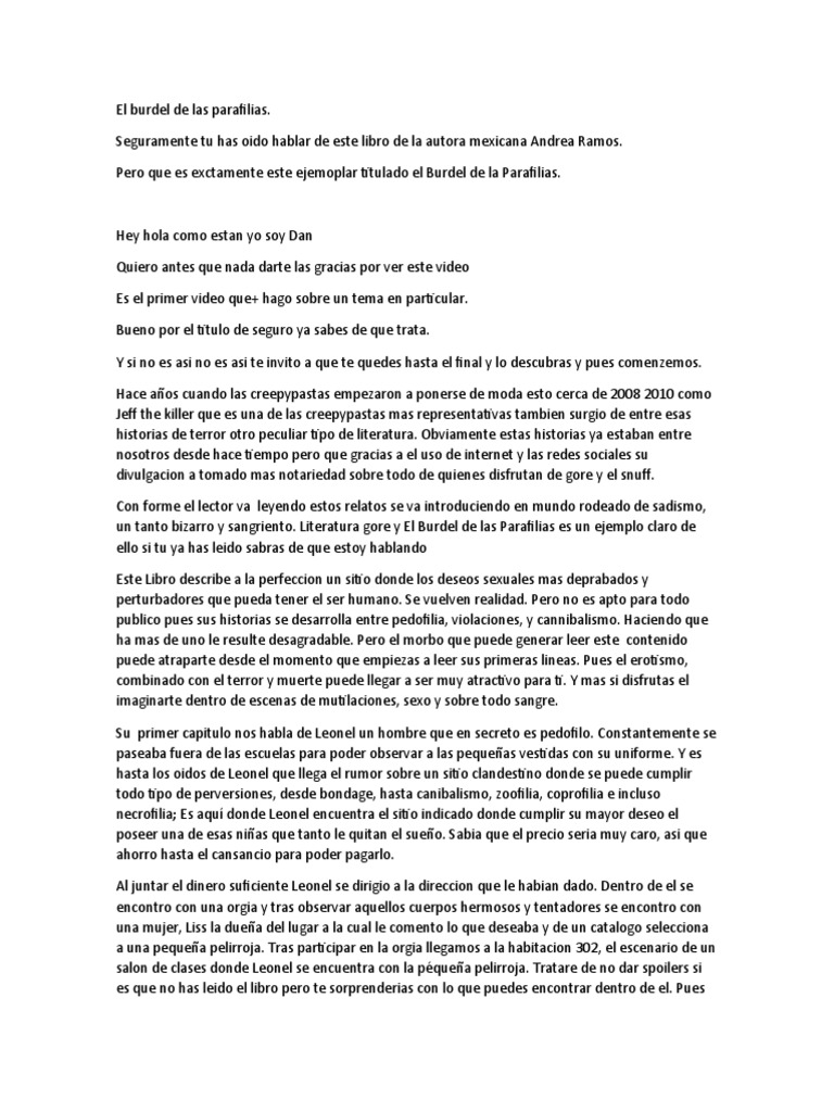 El Burdel de Las Parafilias PDF - 1703263781