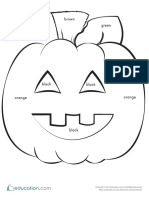 Color Jack o Lantern PDF