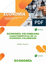 Características de La Economía Colombiana Unidad I Parte 1