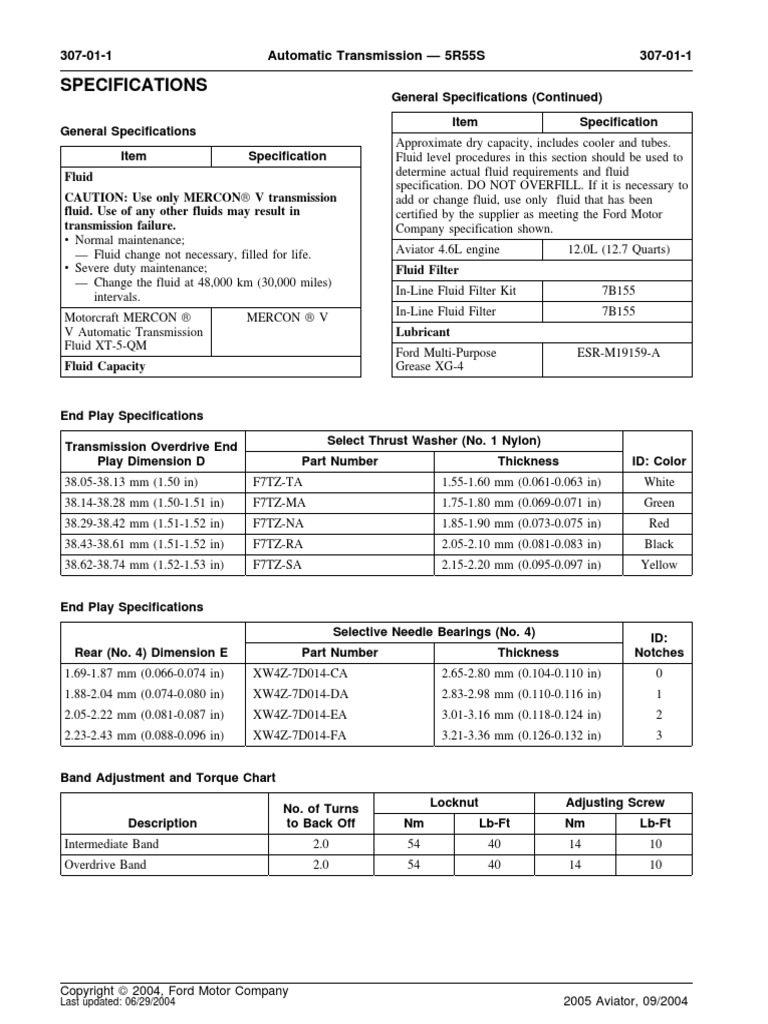 2004 Lincoln Aviator Transmission Fluid Type informacionpublica.svet