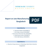 Report On Jute Manufacturing Sector of Bangladesh