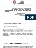 Horizontal Intergovernmental Relations Between Ethiopian Federating Units: The Case of Amhara and Benshangul Gumuz Regions