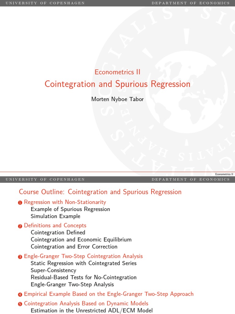 An Introduction to Cointegration and Spurious Regression | PDF ...