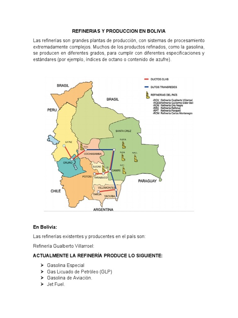 Refineria y Produccion Doc. 2 | PDF | Refinería de petróleo | Gasolina