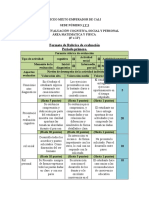 Formato de Rubrica de Evaluación