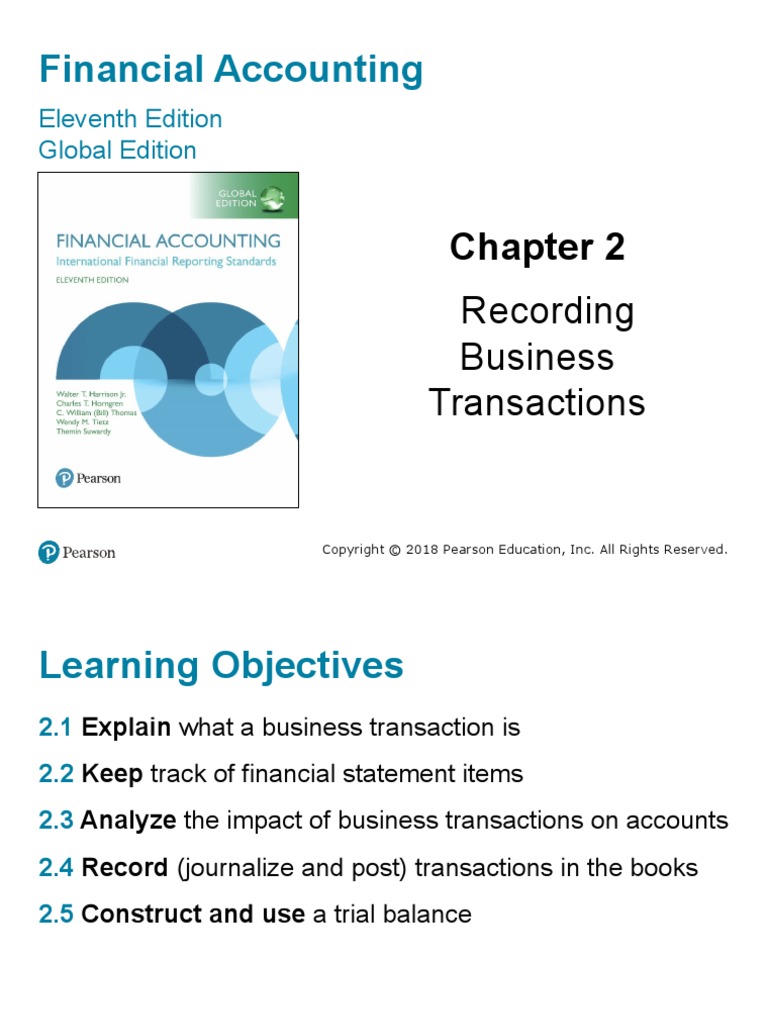 Financial Accounting: Recording Business Transactions | PDF | Debits ...