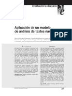 Aplicación de Un Modelo de Análisis de Textos Narrativos PDF