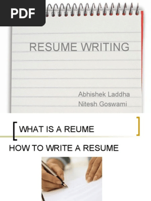 resume writing