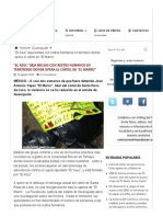 "El Azul" Deja Bolsas Con Restos Humanos en Territorio Donde Opera El Cártel de "El Marro" - Blog Del Narco Oficial - Narcotráfico PDF