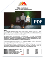 VCE Trainings: Training 01: Corporate Skill Development