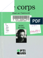 RICHIR, Marc. 1993. Le Corps. Essai Sur L'intériorité PDF