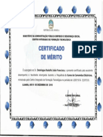 Certificado de Merito