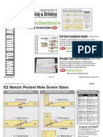 Sample Pocket Hole Screw Chart