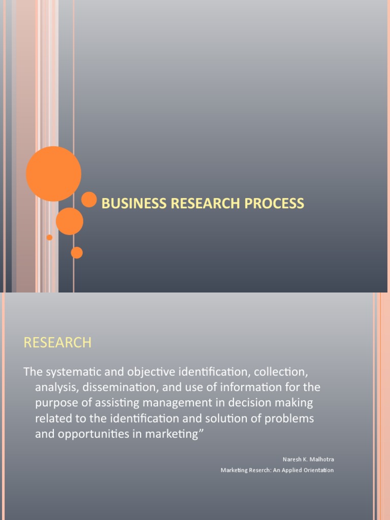 Business Research Process Overview | PDF | Marketing Research | Marketing