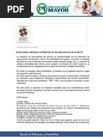 Documento foliación