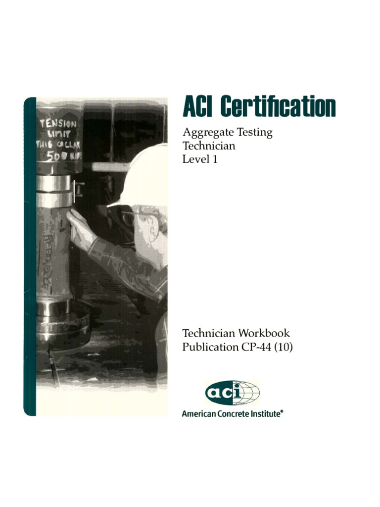 Aggregate Testing Technician Level 1 | PDF