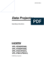 Sony VPL-FW41L PDF