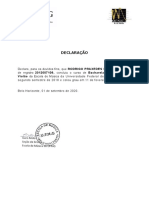 Declaração RODRIGO BICALHO PDF