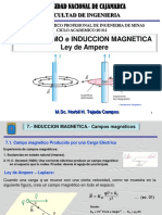 Magnetismo e Induccion Magnetica.- Ley de Ampere - 2018-I