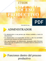 Proceso Productivo y El Administrador