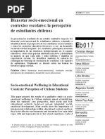 Bienestar Socioemocional
