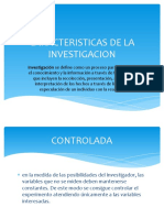 Caracteristicas de La Investigacion