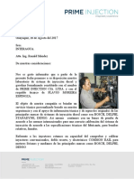 Carta de Presentacion Prime Injection Cia. Ltda -Interagua
