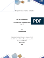 Actividad 1 Proporcision y Tabla de Verdades