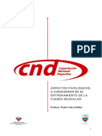 ASPECTOS FISIOLÓGICOS A CONSIDERAR EN EL ENTRENAMIENTO DE LA FUERZA MUSCULAR de Paulo Castro Molina, COChileno PDF