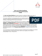 Case Log Coding Guidelines: Review Committee For Otolaryngology Acgme