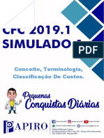 SIMULADO BÔNUS Conceito, Terminologia e Classificação de Custos