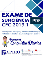 Avaliação Estoques, Departamentalização, Métodos de Custeio e Acumulação PDF