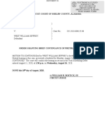 West Order Continuance Pretrial PDF