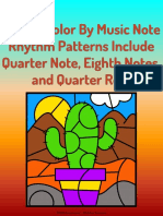 Key Quarter Note Green Purple Eighth Notes Yellow Brown Eighth Notes Yellow Quarter Rest Purple Half Note Red