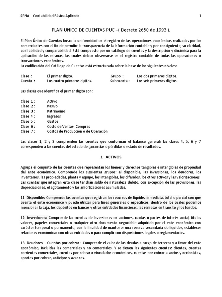 3 - Plan Unico de Cuentas - Gama 2020 | PDF | Dividendo | Contabilidad