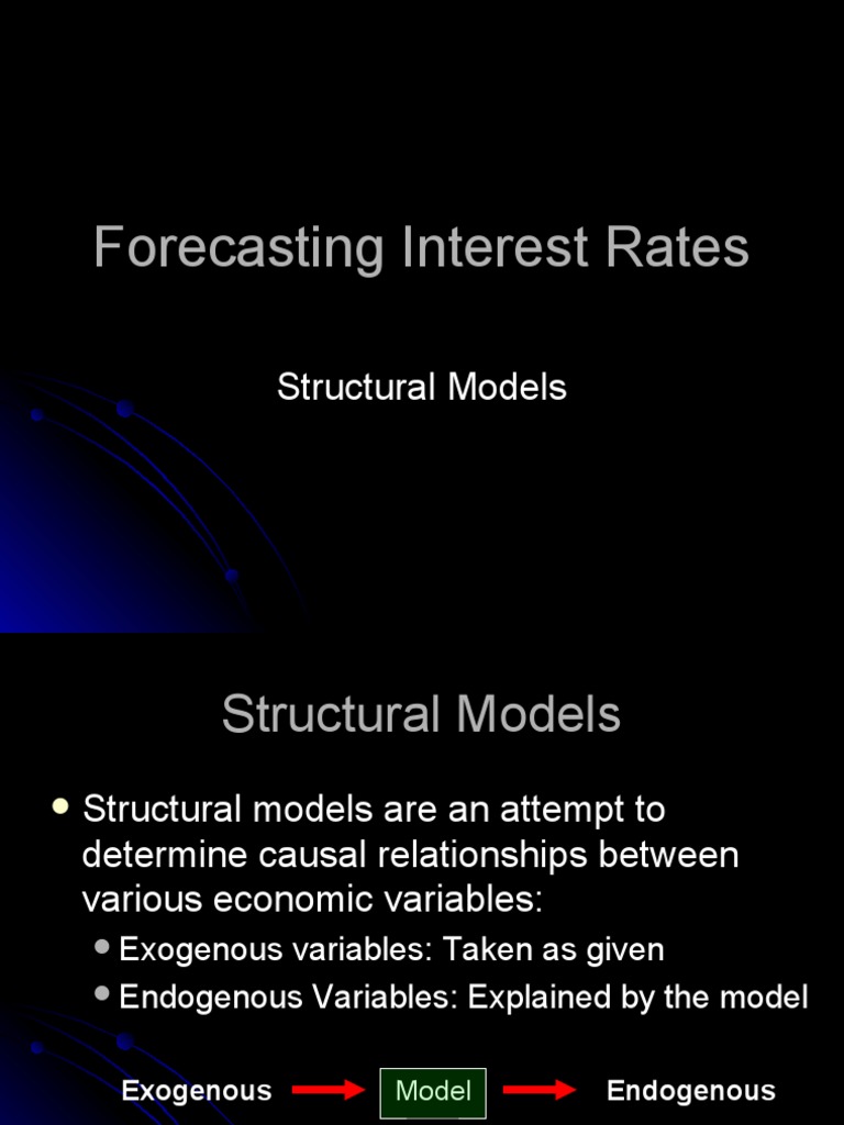 Interest Rate Forecasting Models | PDF | Economic Equilibrium | Interest