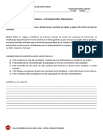 3 Semana Atividade Não Presencial Sociologia 3 Série Ensino Médio