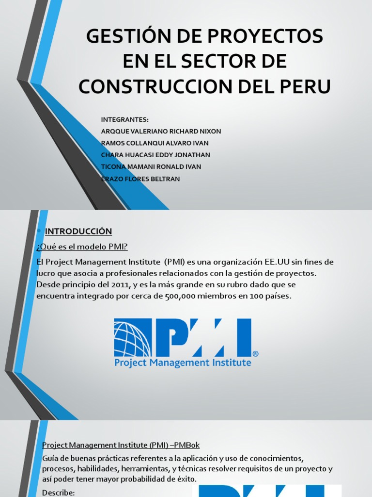 Gestión de Proyectos de Construcción en Perú | PDF | Gestión de ...