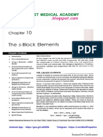 11C 10 S Block Elements by Aakash Institute PDF