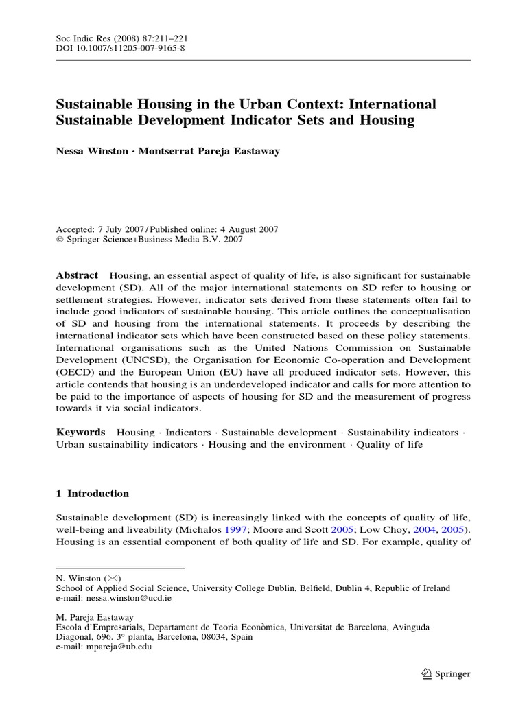 Sustainable - Housing - in - The - Urb | PDF | Sustainability ...