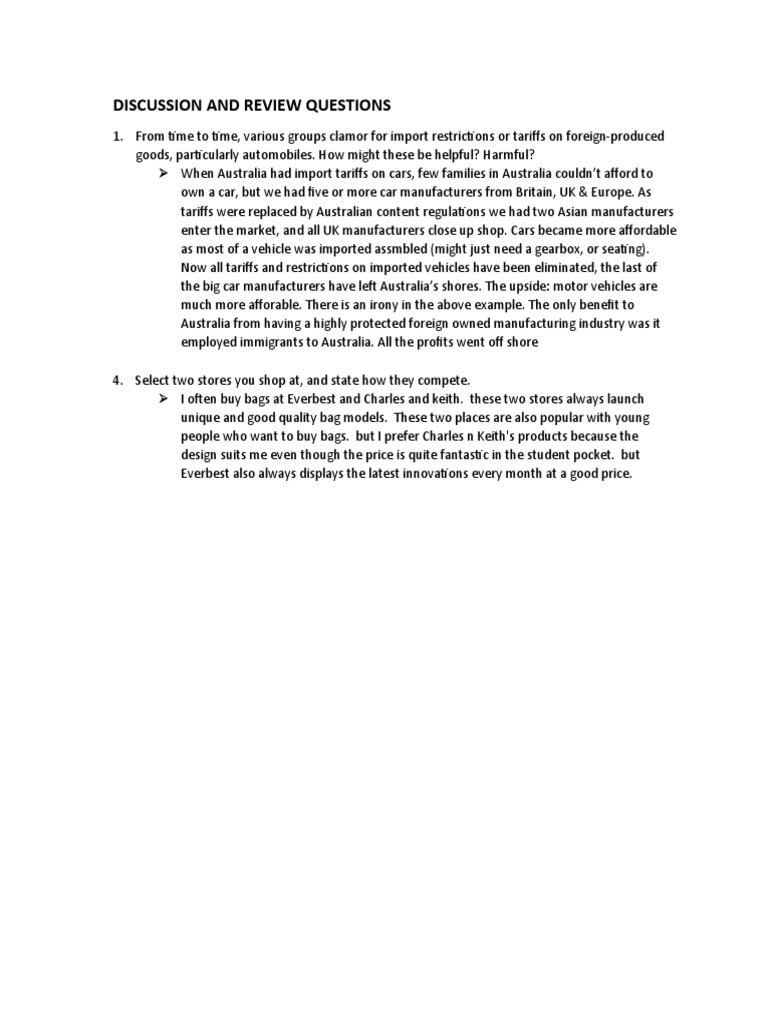 Operations Management Chapter 2 1 Pdf Tariff Australia